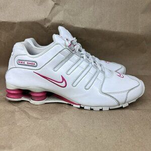Nike Shox NZ Running Shoes White Pink Women’s Size 10